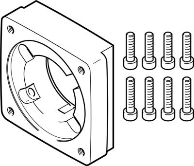 Фланец электродвигателя Festo EAMF-A-48A-80P