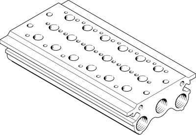 Плита для блочного монтажа Festo PRS-1/8-6-BB