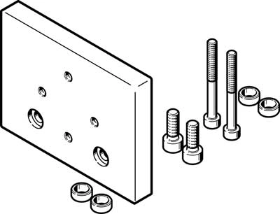 Адаптерная плита для параллельного захвата Festo DHAA-G-E7-80-B17-14