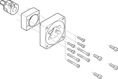 Осевой набор Festo EAMM-A-N38-70A