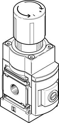 Прецизионный регулятор давления Festo MS6-LRP-1/2-D4-A8-Z