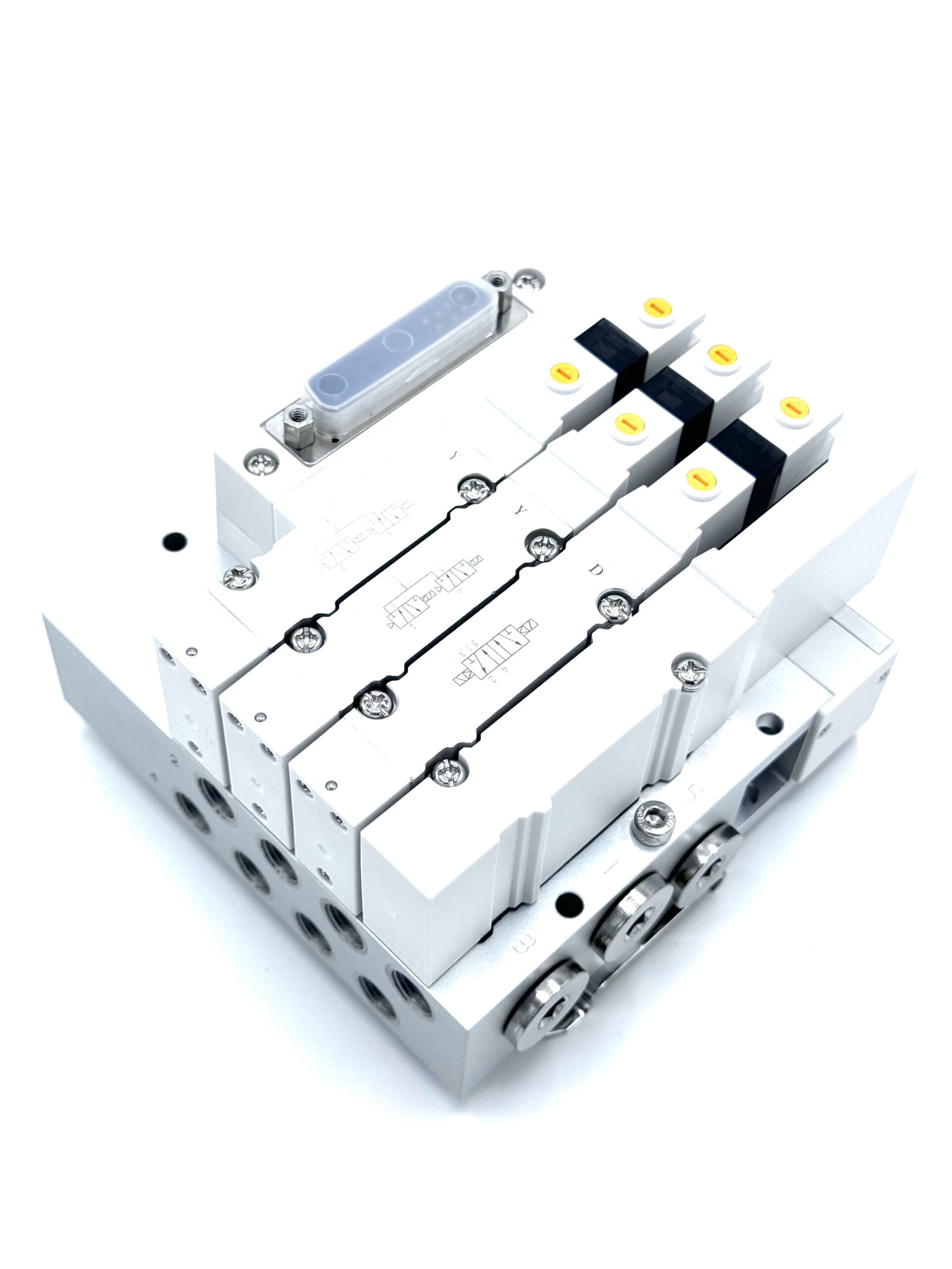 S2V-Y2DB-06E4-D0 Пневмоостров многополюсный с выходами вбок
