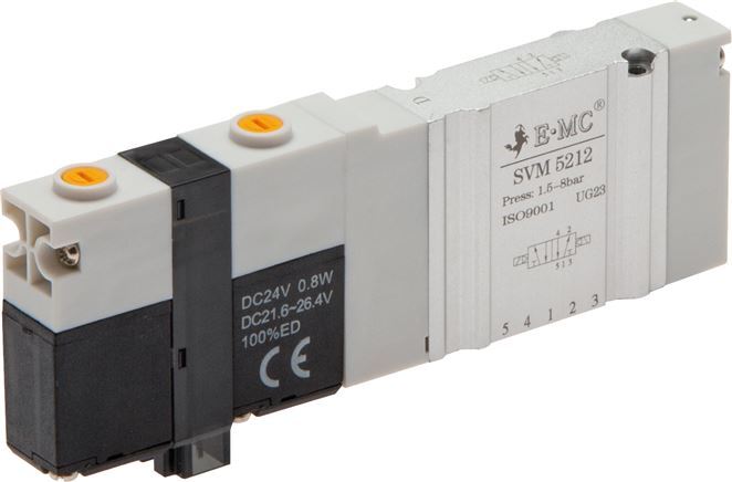SVM5312C-E4 Пневмораспределитель для пневмоострова E.MC, 5/3, центр закрыт, M5 / M7, IP40, 24 VDC