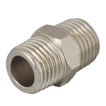 TTY-YL03P Фитинг резьбовой прямой E.MC, никелированная латунь, R3/8